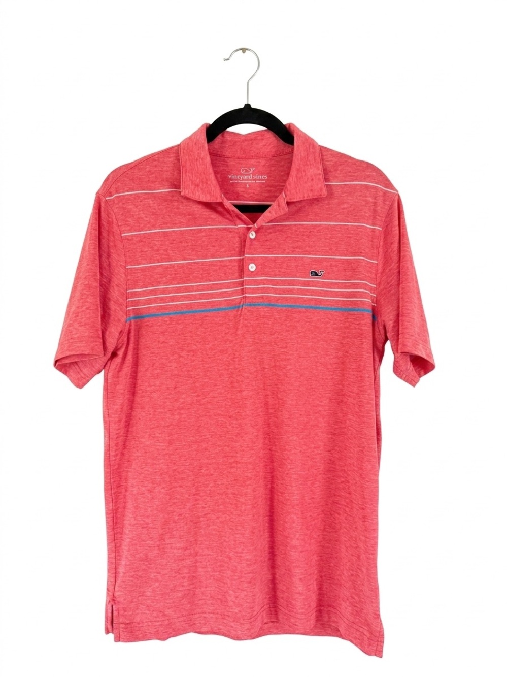 Vineyard Vines Men’s Simsbury Stripe Performance Polo Shirt Size Small Collared